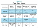 First Date Bingo: 25 Squares and What They Mean First date t